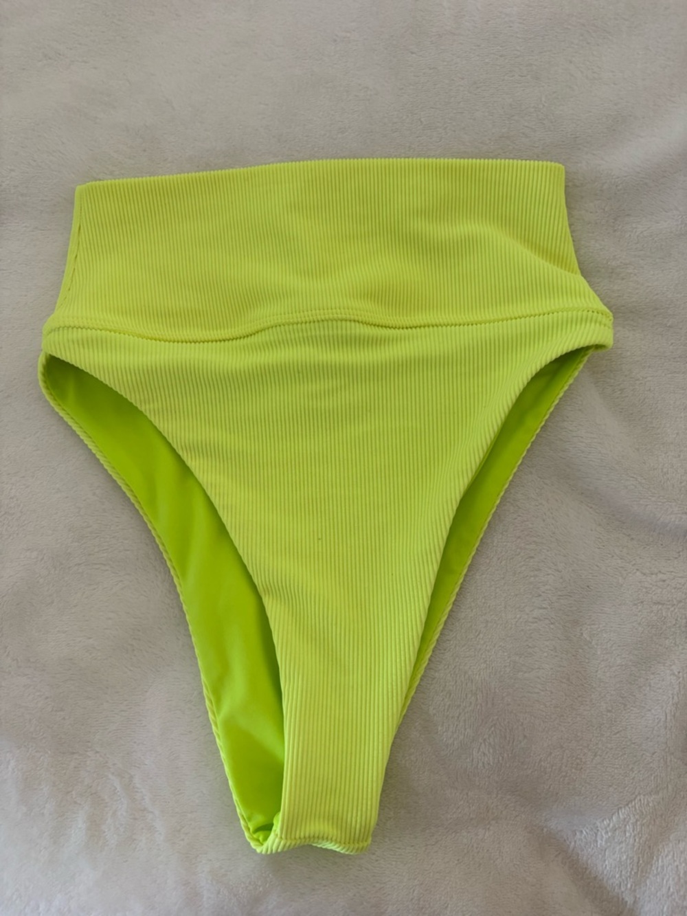 Beach Riot Neon Lime Ribbed Bikini Set - Picture 12 of 13